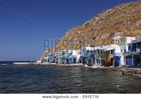 หมู่บ้านในเกาะ Milos