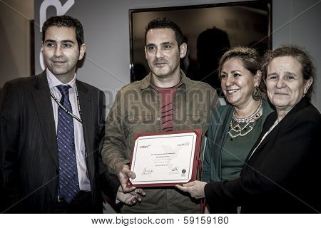 Delivery of the prize Fitur Antonio Campesino, manager Zamoranatural in 2014 fitur