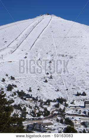Snowy mountains and 