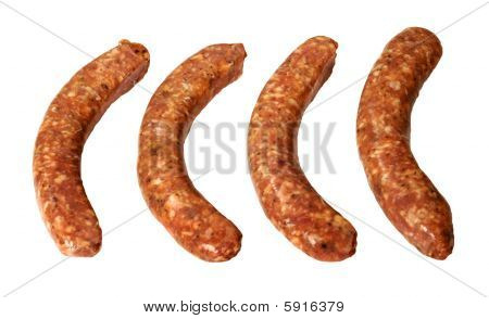 Quatro salsichas de pequeno-almoço