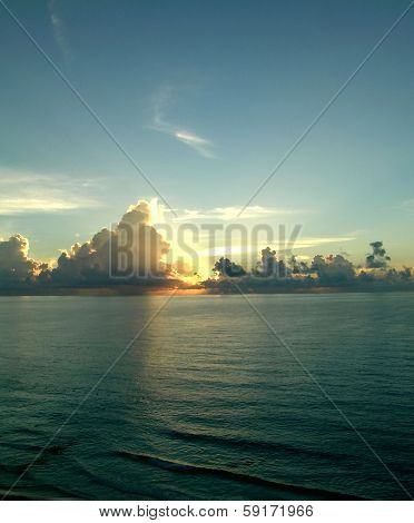 Sunset Over Isla Mujeres