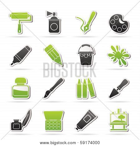 Painting and art object icons