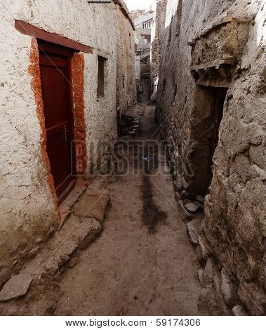 Detail From Old Town - Leh - Ladakh - Jammu And Kashmir - India
