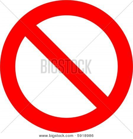 Forbidden Sign