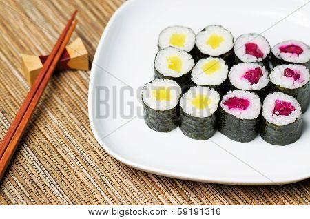 Japanese Radish Pickled Sushi Hand Roll