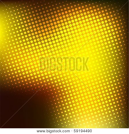 abstract yellow halftone background design stock vector