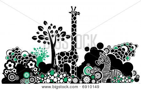 Funky fondo animal.