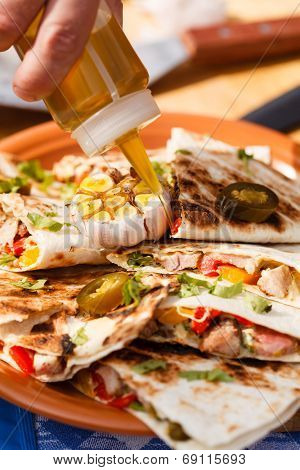 tortilla with vegetables