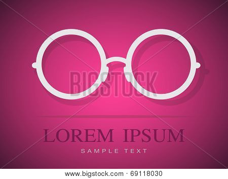 Vector Image Of Glasses White