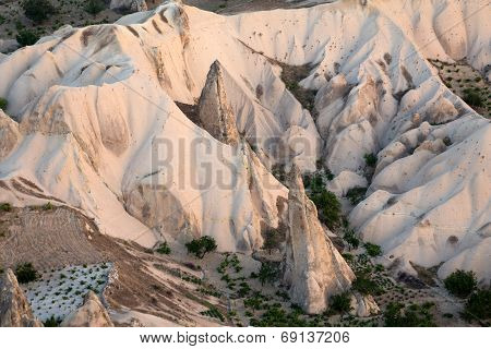 The sunrise over Goreme National Park.Cappadocia. Turkey