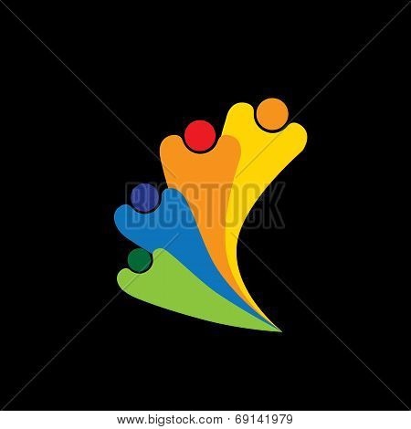 Family Concept Vector - Family Members Bonding Together