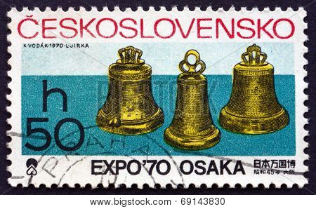 Postage Stamp Czechoslovakia 1970 Bells