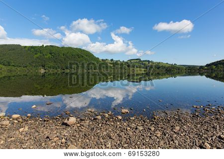 Ullswater by Pooley Bridge Lake District Cumbria England UK blue sky on beautiful summer day