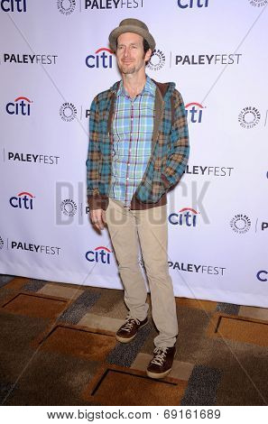 LOS ANGELES - MAR 28:  Denis O'Hare arrives to the Paleyfest 2014: American Horror Story COVEN  on March 28, 2014 in Hollywood, CA                