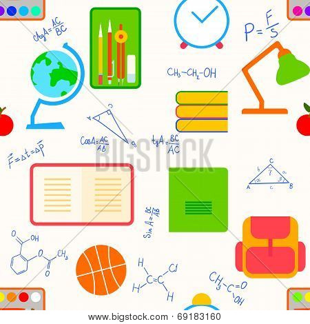 Set school elements.