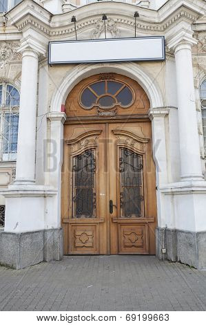 Gate With Sign