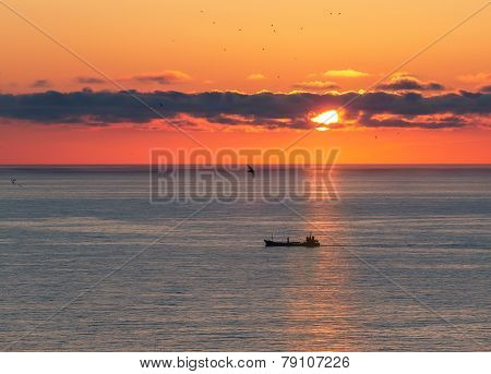 Sea sunset