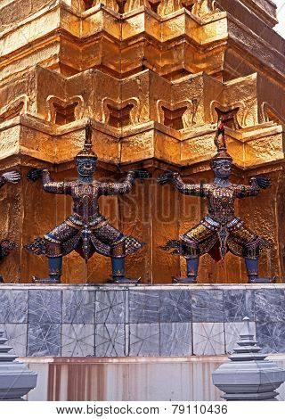 Demon statue at the Grand Palace