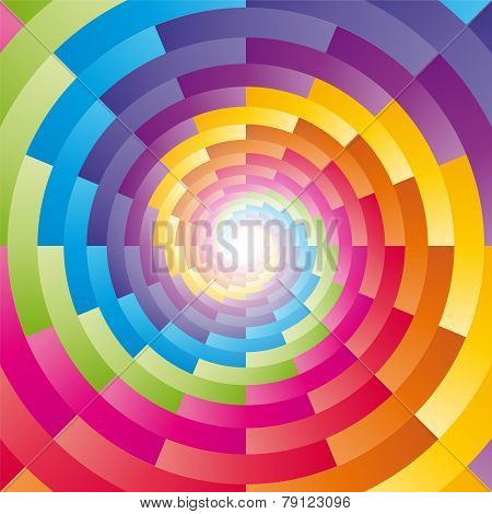 Abstract Background With The Motif Of Children's Kaleidoscope