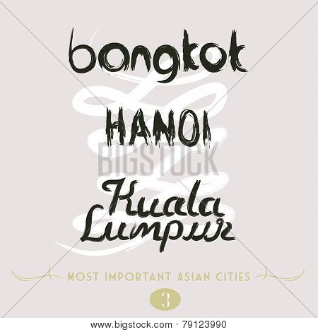 Bangkok Hanoi Kuala Lumpur