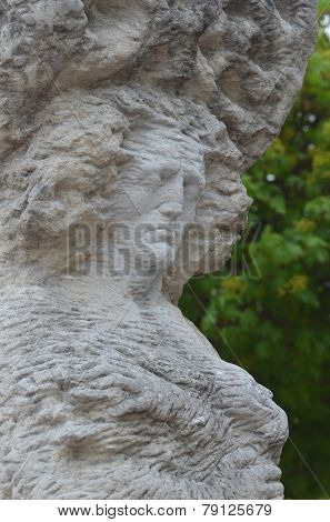 KIEV, UKRAINE -APR 21, 2014: Park decoration sculpture.Recreational area of Kiev.Infernal art .April 21, 2014 Kiev, Ukraine 