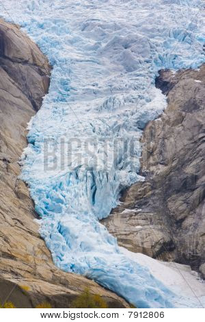 Melkevollbreen ledovec Jostedalsbreen národní Park poblíž Brigsdal Norsko