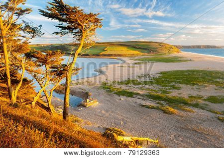 Loe Bar Cornwall England Uk