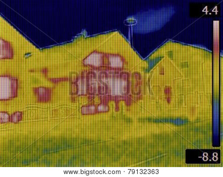 Thermal Image of a Heat Loss