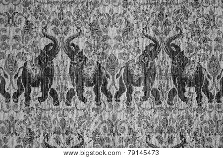 Elephant Pattern Fabric
