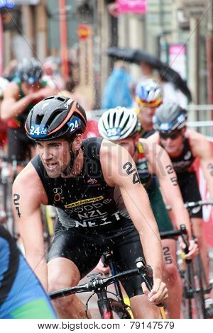 Tony Dodds Cycling In The Rain
