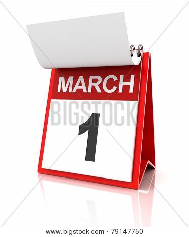 First Of March Calendar