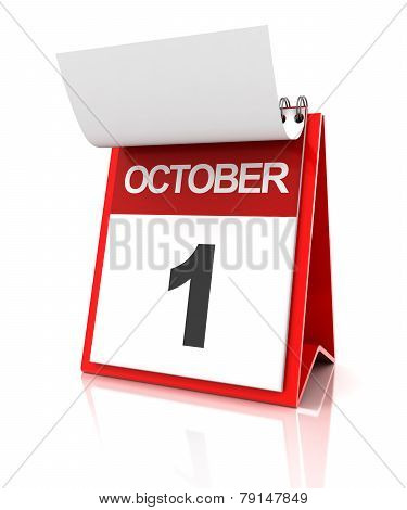 First Of October Calendar