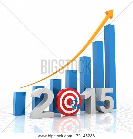 2015 growth target, 3d render