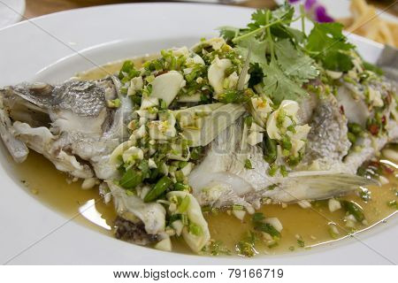 Steamed Sea Bass
