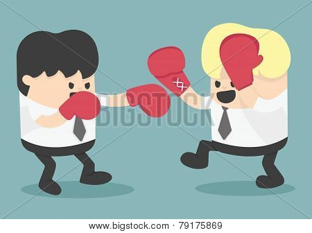 Businessman Fighting