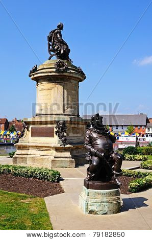 Shakespeare memorial, Stratford-upon-Avon.