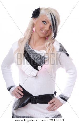 Sexet ung kvinde poserer