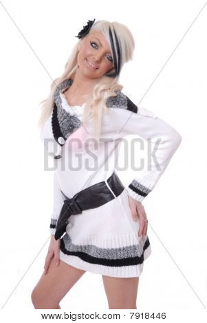 Sexet ung kvinde poserer