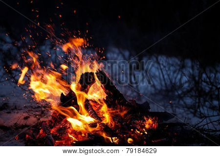 Warm winter evening