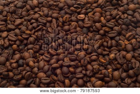Isolated Coffee Beans