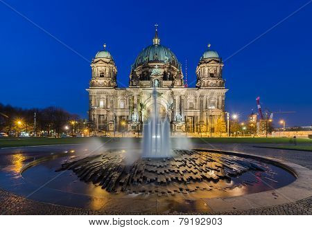 Berlin Cathedral (berliner Dom) At Night
