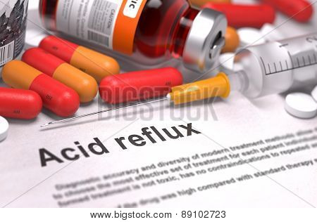 Acid Reflux Diagnosis. Medical Concept.