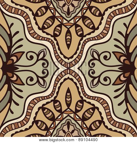 Vector geometric pattern with seamless texture. Tribal ethnic ornament