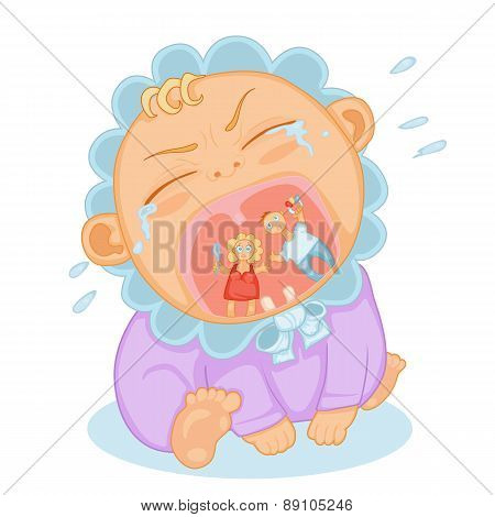 cute baby crying