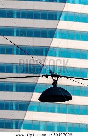 modern architecture for offices and shops. windows