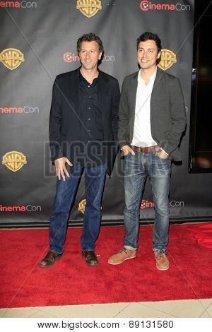 LAS VEGAS - APR 21:  Jonathan M. Goldstein, John Francis Daley at the Warner Brothers 2015 Presentation at Cinemacon at the Caesars Palace on April 21, 2015 in Las Vegas, CA
