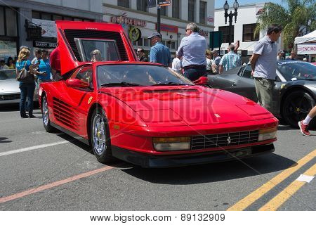 Ferrari Testarossa Car On Display