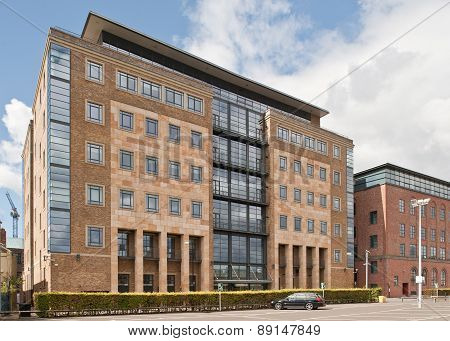 Modern office building in Newcastle Upon Tyne, UK