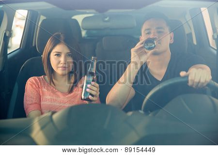 Drinking Beer Behind The Wheel