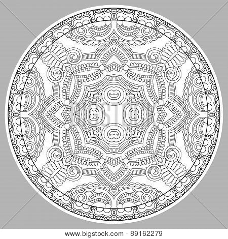 coloring book page for adults - zendala